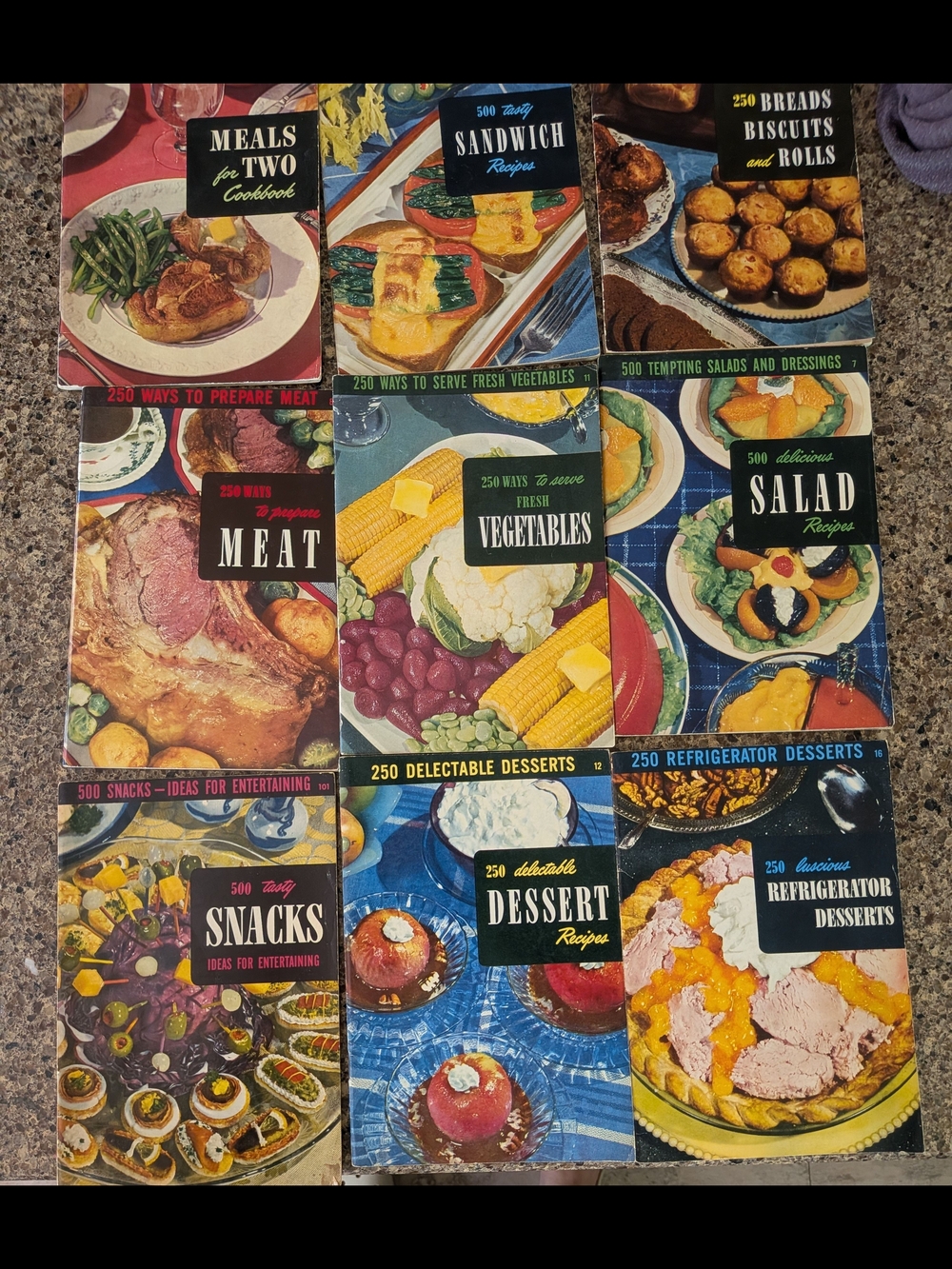 9 Assorted Softcoveage Cookbook Set – Colorful Covers